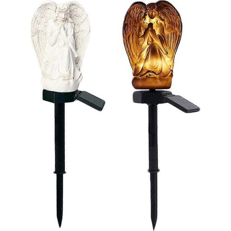 Exquisite Resin Solar Angel Light 49x16cm for Garden Decoration with Automatic Night Mode (1/4)