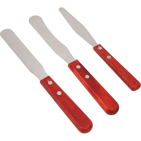 Spatules à cire droites, applicateurs de cire pour le corps avec manche en bois pour l'épilation (1/5)