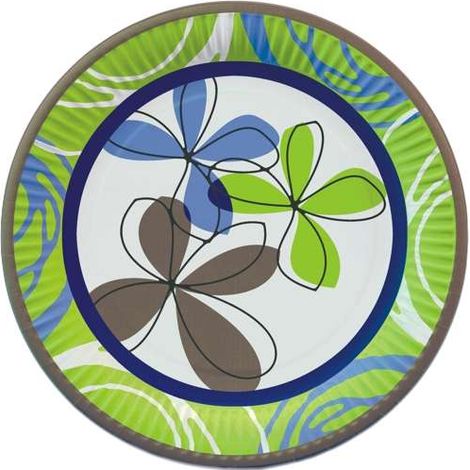 Piatti di carta tondi Ø 23 cm 10 pezzi "In Motion"