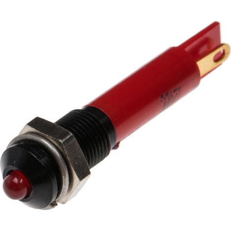 Voyant LED lumineux Rouge RS PRO, dia. 6mm, 12V c.c., taille de la lampe 3 mm ( Prix pour 1 )