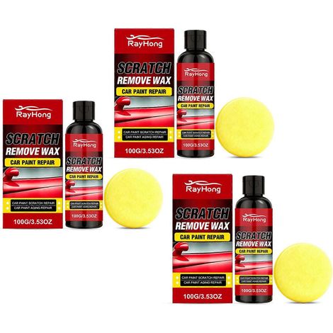 Kit de polissage professionnel pour rayures profondes, éliminateur de tourbillons, pour la restauration de peinture automobile et la réparation du vernis (3 pièces). (1/5)