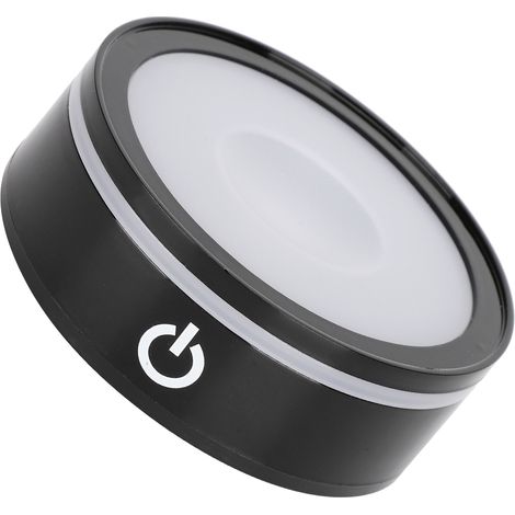 Sphère en cristal noir avec socle LED tactile multimode, lumière blanche colorée, gravure intérieure 3D au laser (1/5)