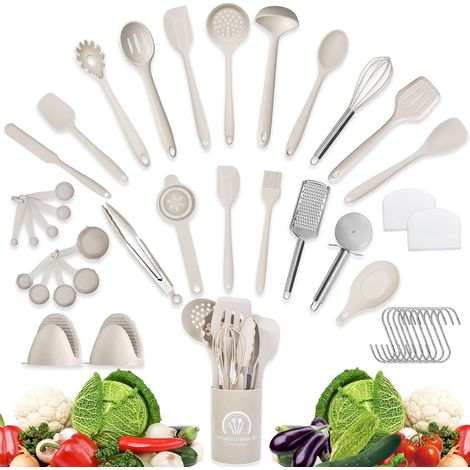 43 pièces silicone ustensiles de cuisine set ustensile cuisine cuisine accessoires (1/5)