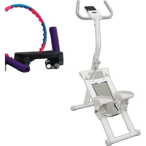 Machine à stepper, design compact, niveaux de résistance réglables, BLANC (1/2)