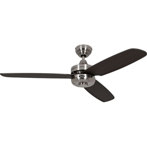 Ceiling Fan Night Flight Chrome / Wenge