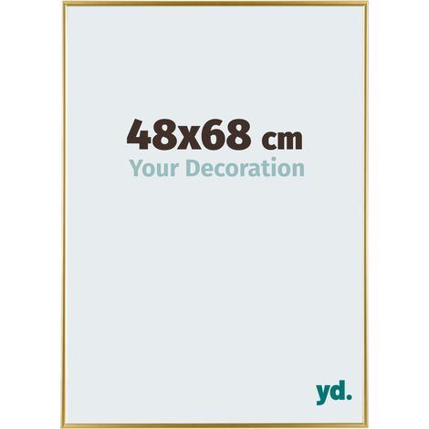 yd. - Cadre photo 48x68 - Or - Plastique - Evry