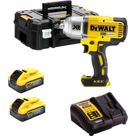 Dewalt – Boulonneuse à chocs 18V DCF899H2QW – Couple 950Nm – 2 batteries 5.0Ah PowerStack – Moteur Brushless – Coffret TSTAK (1/2)