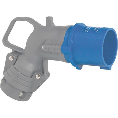 fiche coudée - mâle - 32 ampères - 3p+t - ip44 - bleu - legrand hypra 052763