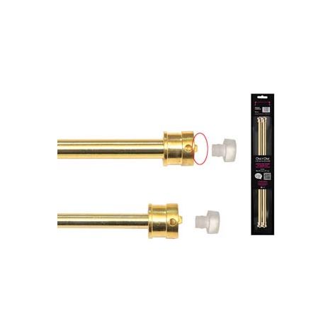 COPPIA ASTINE UNIVERSALI BREVETTATE ONLY ONE ORO- - cm.25-37 in blister - 10 blister