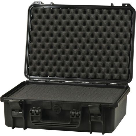 [NEUWERTIG] B-Ware Raaco Schutzkoffer Transportkoffer Flight Case Ip67 Schaumstoffeinlage Schwarz