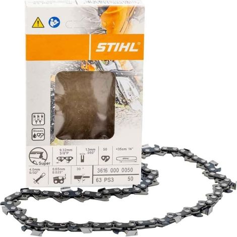 Stihl Picco Super 3 (PS3) cadena de sierras de repuesto Dentado completo de cincel 76,2 / 8 mm (3 / 8") (1/2)