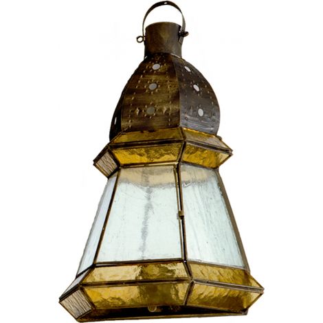 Wandleuchte groß 1xe27 bernsteinfarbenes Leder/Ambra 42x30x14 cm