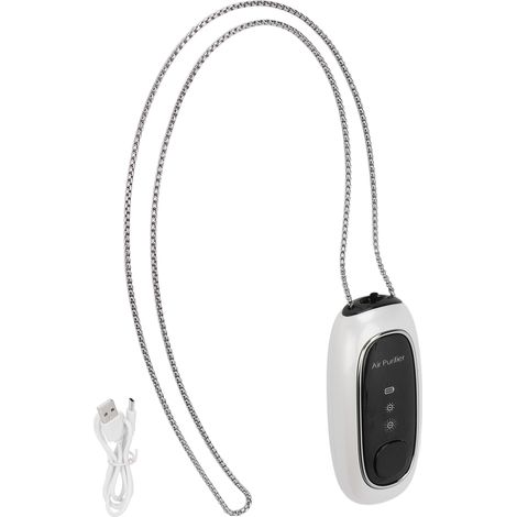 Tragbarer USB-Luftreiniger mit Ionisator, langer Akkulaufzeit, Halskettendesign, 5 V 1 W (1/5)
