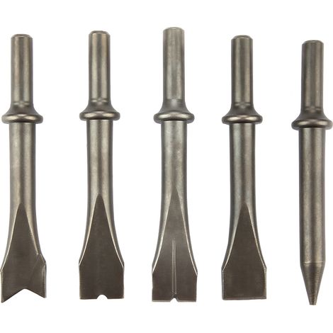 5pcs Air Hammer Chisel Set Pneumatic Hammer Bit Set for 150/190/250 Air Hammer