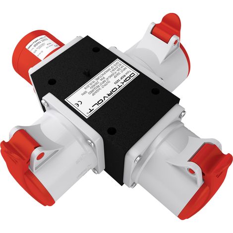 Répartiteur triphasé, entrée 1x32 A 5P / sortie 3x32 A 5P, IP44, ROP 3253 DV (1/4)