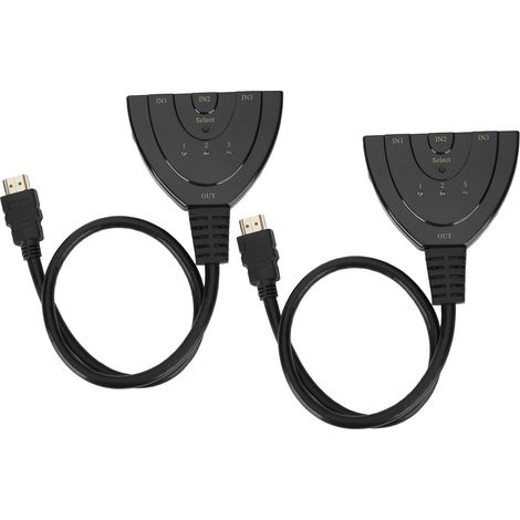 Boîtier Commutateur HDMI 3 Ports 4K x 2K, Splitter Multifonction pour TV HD et Écran LCD (1/5)