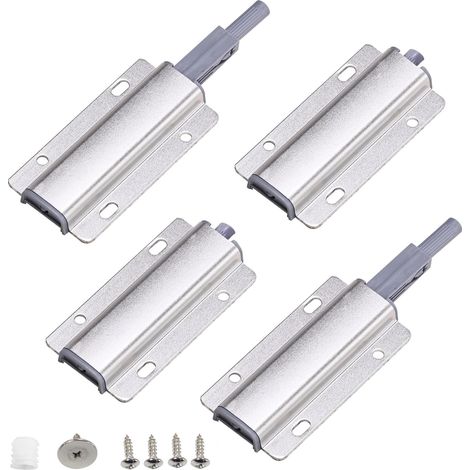 Druck-Schrankriegel, taktile Riegel, Beschläge für Küchentüren, Schubladen, Druckriegel (4er-Pack) (1/5)