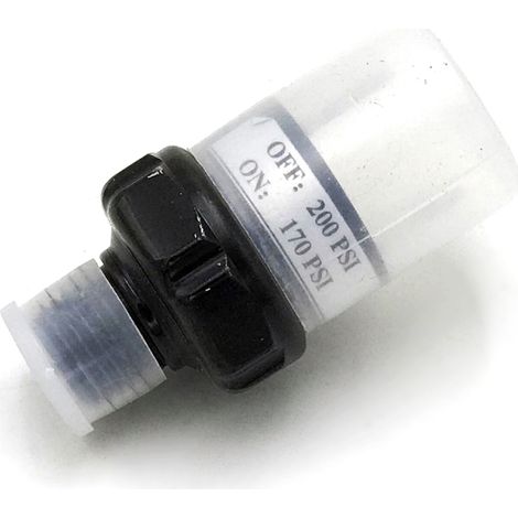 Interruptor de presión de 170-200 PSI NPT 1/4" para compresor, depósito de 12 V (1/5)