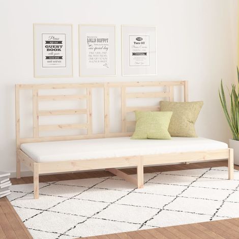 Day Bed without Mattress 90x200 cm Solid Wood Pine vidaXL (1/5)