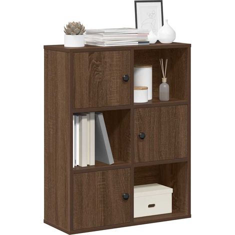 Bücherregal Braun Eichen-Optik 60x24x76,5 cm Holzwerkstoff