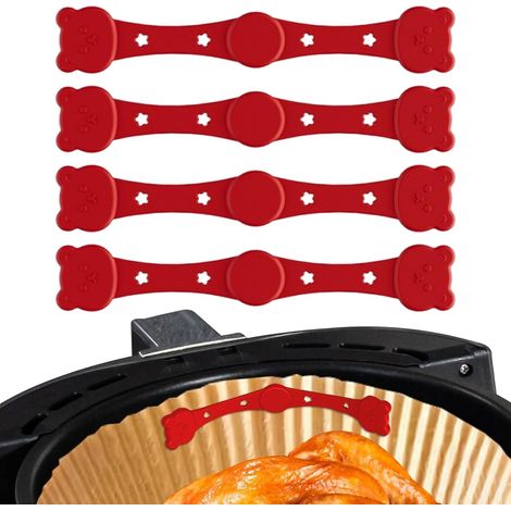Aimants de Friteuse à Air pour Papier Sulfurisé Ustensiles De Cuisine  Kit D'Aimants En Silicone Pour Friteuse Sans Huile Cuisine Maison Appartement Restaurant Salle À Man (1/5)