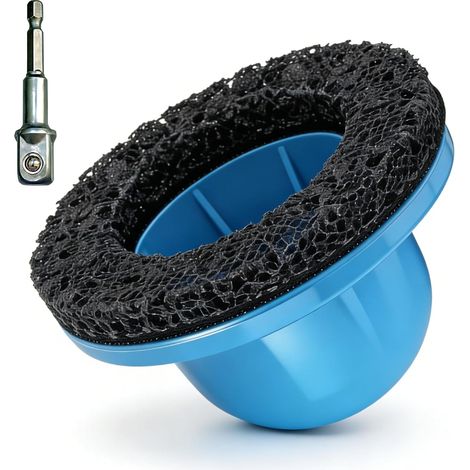 Nettoyeur de moyeu de Roue, Ø intérieur 90 mm, Ø extérieur 150 mm, Outil de dérouillage avec Entrainement 1/2", Compatible avec perceuse sans Fil. (1/5)