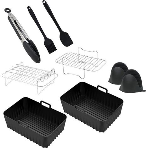 Bakmat - 20,5 x 14 x 7 cm - Résistant à la Chaleur Jusqu'à 230 °C - Compatible Airfryer Ninja AF140EU AF300EU AF400EU AF500EU SL400EU - Lot de 1 (1/5)