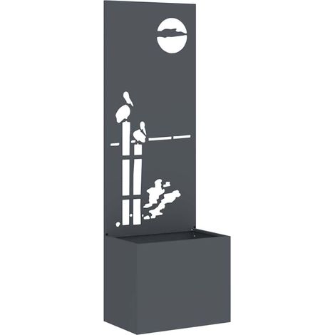 Pantalla de Privacidad para Jardín Calado Antracita 50 x 150 cm vidaXL (1/5)