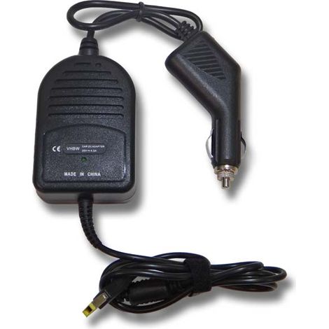 vhbw KFZ-Ladekabel kompatibel mit Lenovo IdeaPad Yoga 2 Pro 13 Notebook - 12V Ladegerät Schwarz 4,5 A