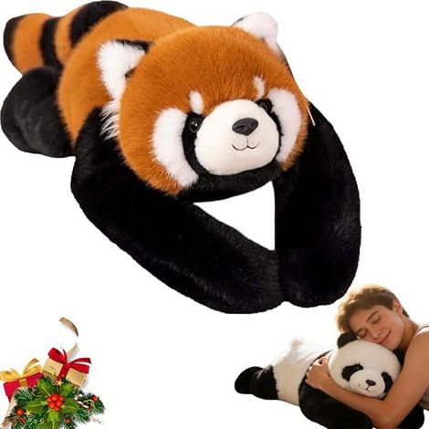 Peluche Lestée Raton Laveur Relaxante 65 cm, Apaisante pour Réduire le Stress et Favoriser un Sommeil Calme (1/4)