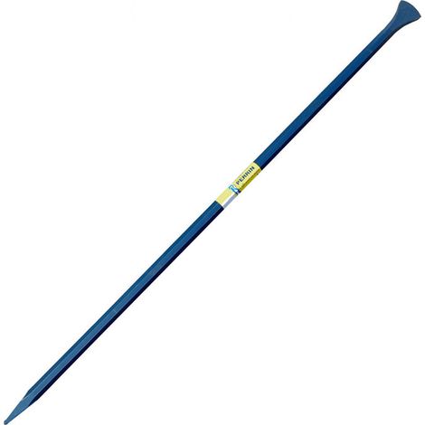 Barre à mine 2.00 m en acier XC 48 – Poids 8 kg – Dureté 140 kg/mm² – Forgée à chaud pour matériaux durs – Perrin