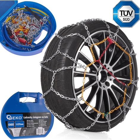Cadenas Para Nieve 3,5/12 Mm Para Automóvil Juego Para Dos Ruedas (1/5)