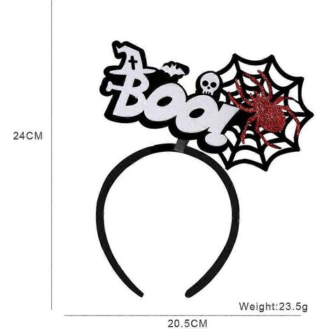 Set mit 3 dekorativen Haarbändern für Halloween, Bar- und Partydekoration (Typ H), WZ-1708R (1/5)