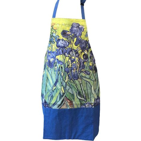 Tablier adulte à nouer - Van Gogh - Iris