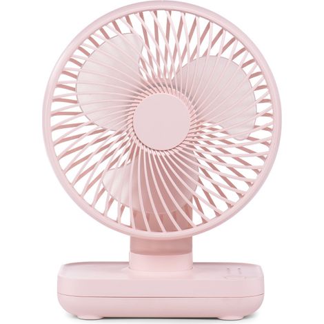 Ventilador de escritorio recargable por USB con 4 velocidades, mini y portátil: ideal para la oficina y para uso en exteriores. (1/4)