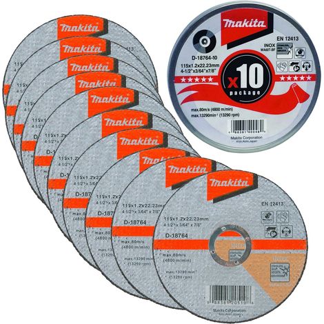 MAKITA D-18764 Cutting disc (Inox) 115mm x 1.2mm x 22.23mm (1/4)
