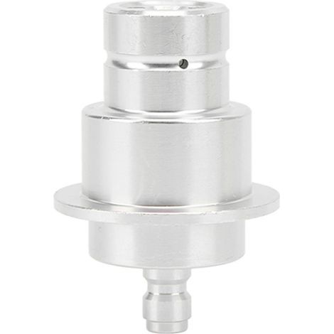 Adaptateur CO2 en alliage d'aluminium, 0,3 pouces, déconnexion rapide, résistant à l'usure, haute dureté, connecteur de Machine à soude, argent (1/5)