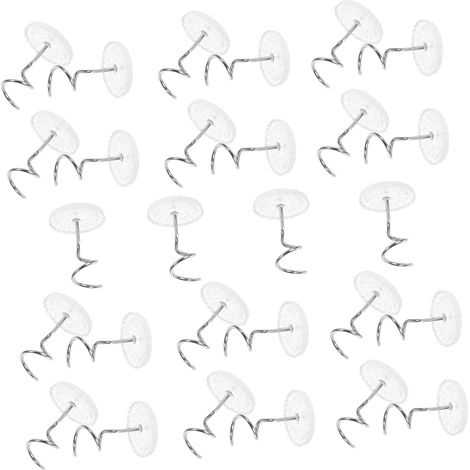 Lot de 50 clous transparents en spirale pour jupes meubles et (1/5)