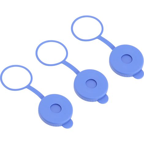 Lot de 3 bouchons pour bonbonne d'eau avec anneau de suspension, joint universel étanche, couvercle de rechange réutilisable pour bouteille d'eau de 5 gallons. (1/5)