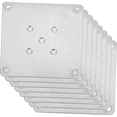 Lot de 8 plaques de fixation pour pieds de table. Plaques de fixation (1/5)