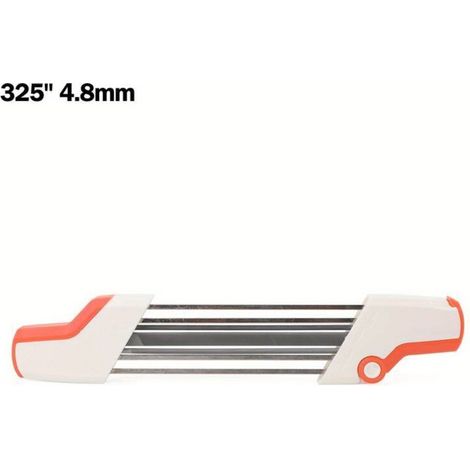 2-in-1 Schnellschärffeile für STIHL Kettensägenketten (325" Kettenstärke 4,8 mm) – Präzisionswerkzeug zum einfachen Schärfen der Sägezähne - Crezuo (1/4)