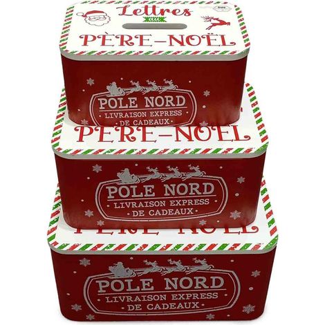 Scatola abete pole nort, 38x28x18+33x23x15+28x18x12 cm
