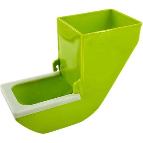 Mangeoire verte pour oiseaux de compagnie (inséparables, pinsons, canaris, hamsters, volailles) - Récipients pour l'alimentation des graines (1/5)
