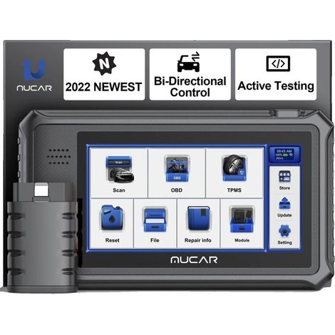 Outils de diagnostic de voiture, couverture complète du système, 28 réinitialités, mucar VO6
