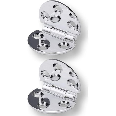 royaluxe - 180 ° Degrés Charnières de Table Pliantes Charnière en Cuivre Plat Porte Cabinet Pliable Charnières Flip Top Charnière Avec Vis Pour Table Pliante (1/5)