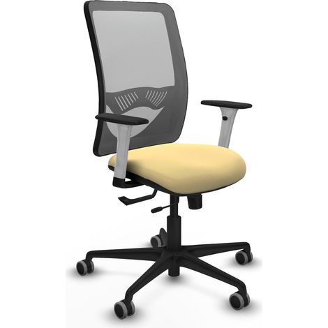 Silla de oficina piqueras y crespo Zulema gris crema cómoda (1/2)