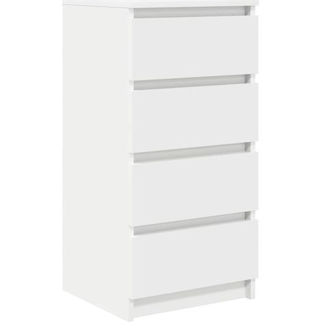 Maison Exclusive - Aparador blanco 37,5x35x76 cm madera de ingeni (1/5)