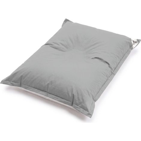 Housse de Pouf Flottant XXL 180x140 Gris Galet - (Housse Seule à Garnir - Spécial Piscine)