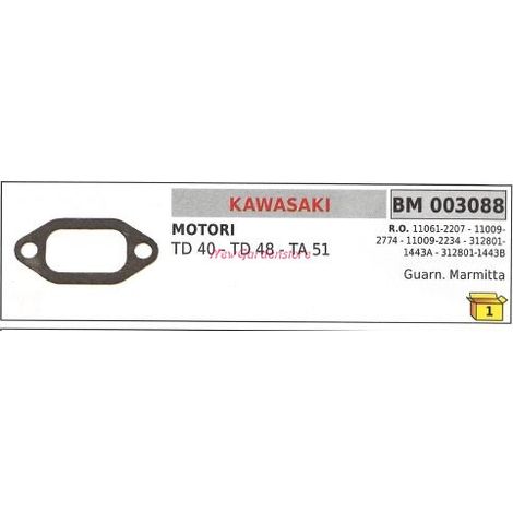 Guarnizione marmitta KAWASAKI decespugliatore TD 40 48 003088