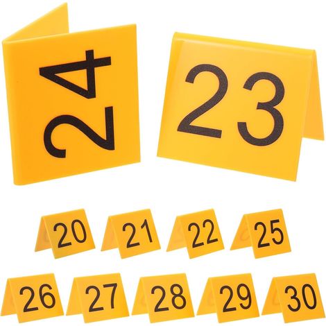 de 10 marqueurs de scène de crime numérotés de 20 à 30 avec (1/5)
